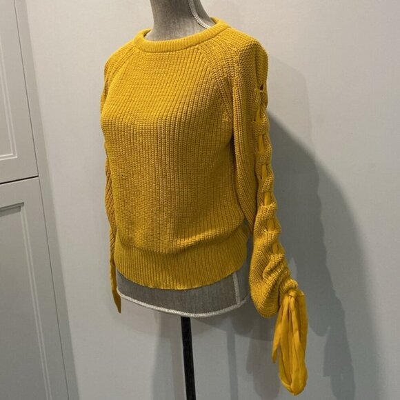 Revamped Yellow Sweater Knit size medium - Picture 5 of 15